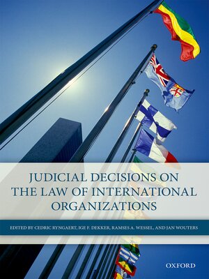 cover image of Judicial Decisions on the Law of International Organizations